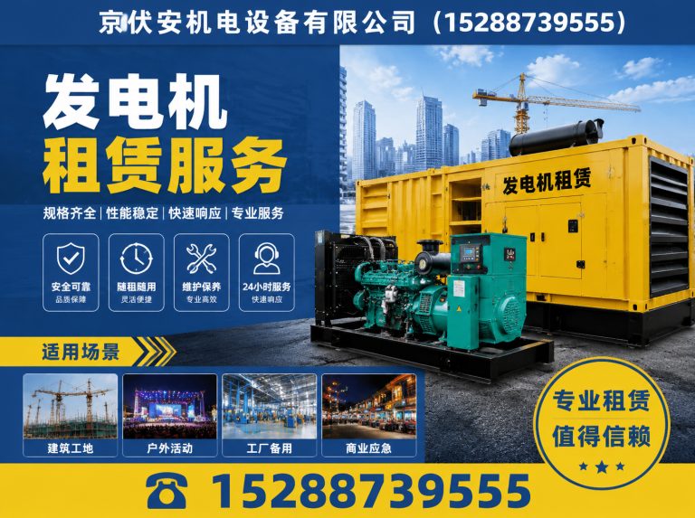 湛江发电车租赁展示图